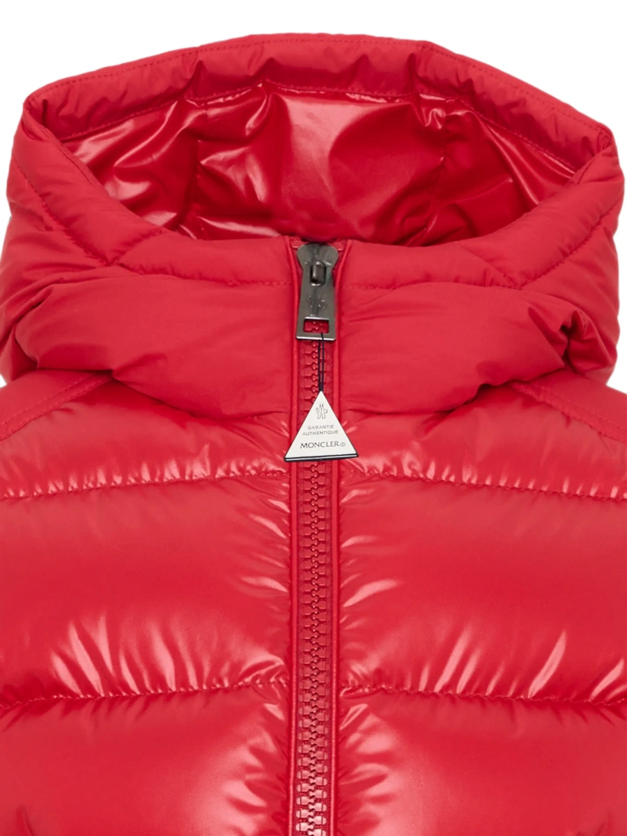Geaca de iarna Moncler rosie din polyester - Img 4