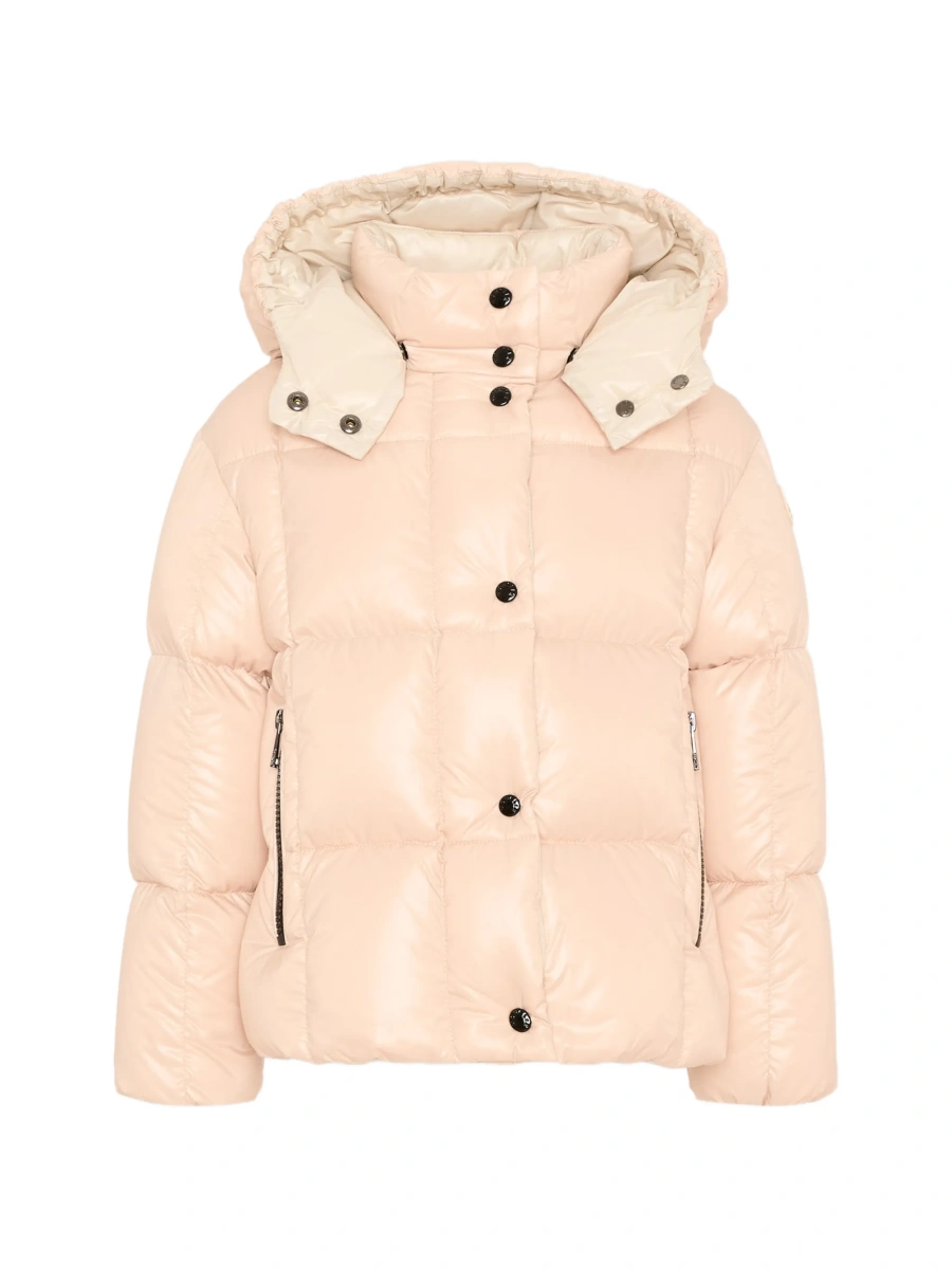 Geaca de iarna Moncler roz din poliamida - Img 5