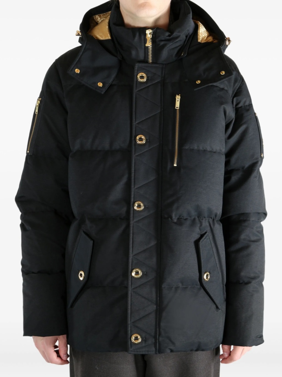 Geaca de iarna Moose Knuckles neagra din bumbac si nylon - Img 2