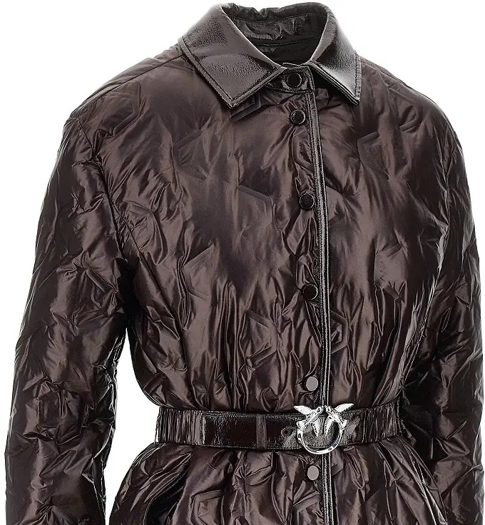 Geaca de Iarna Padded nylon jacket with belt - Img 2