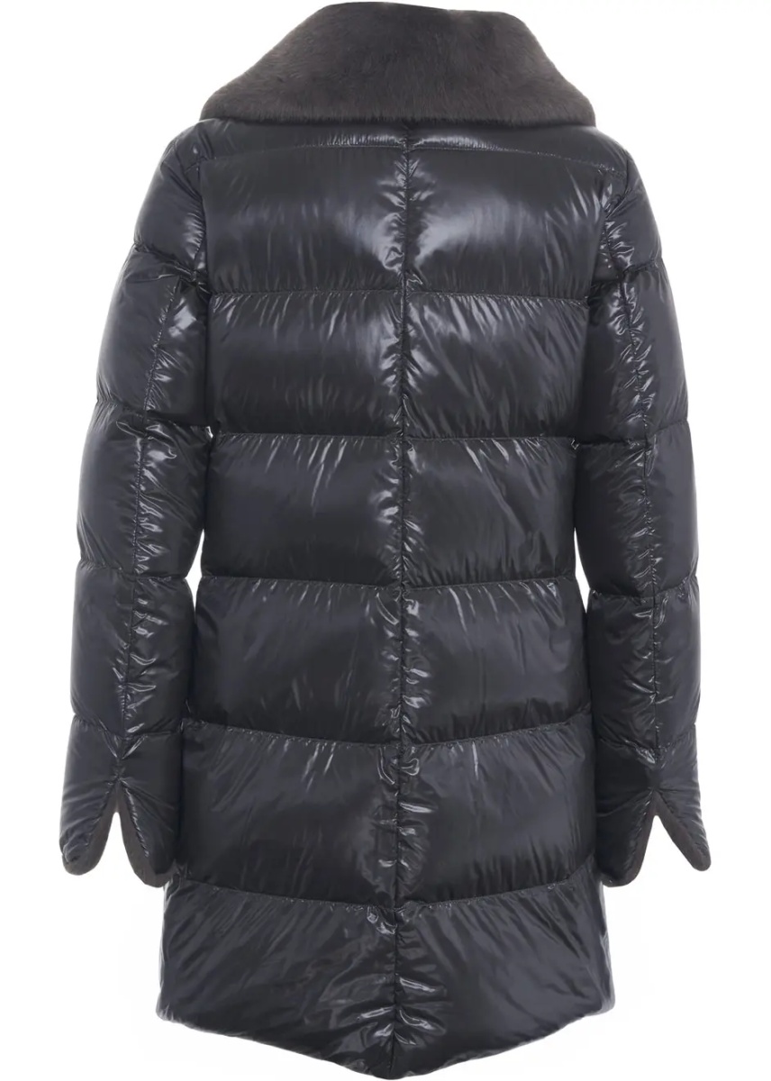 Geaca de Iarna Puffer jacket with faux fur - Img 4