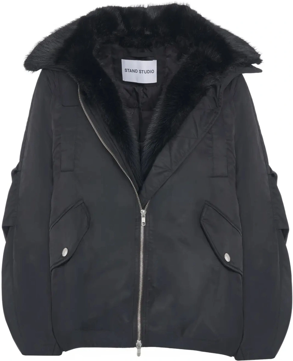 Geaca de iarna STAND STUDIO neagra 'Thilda' - Img 3