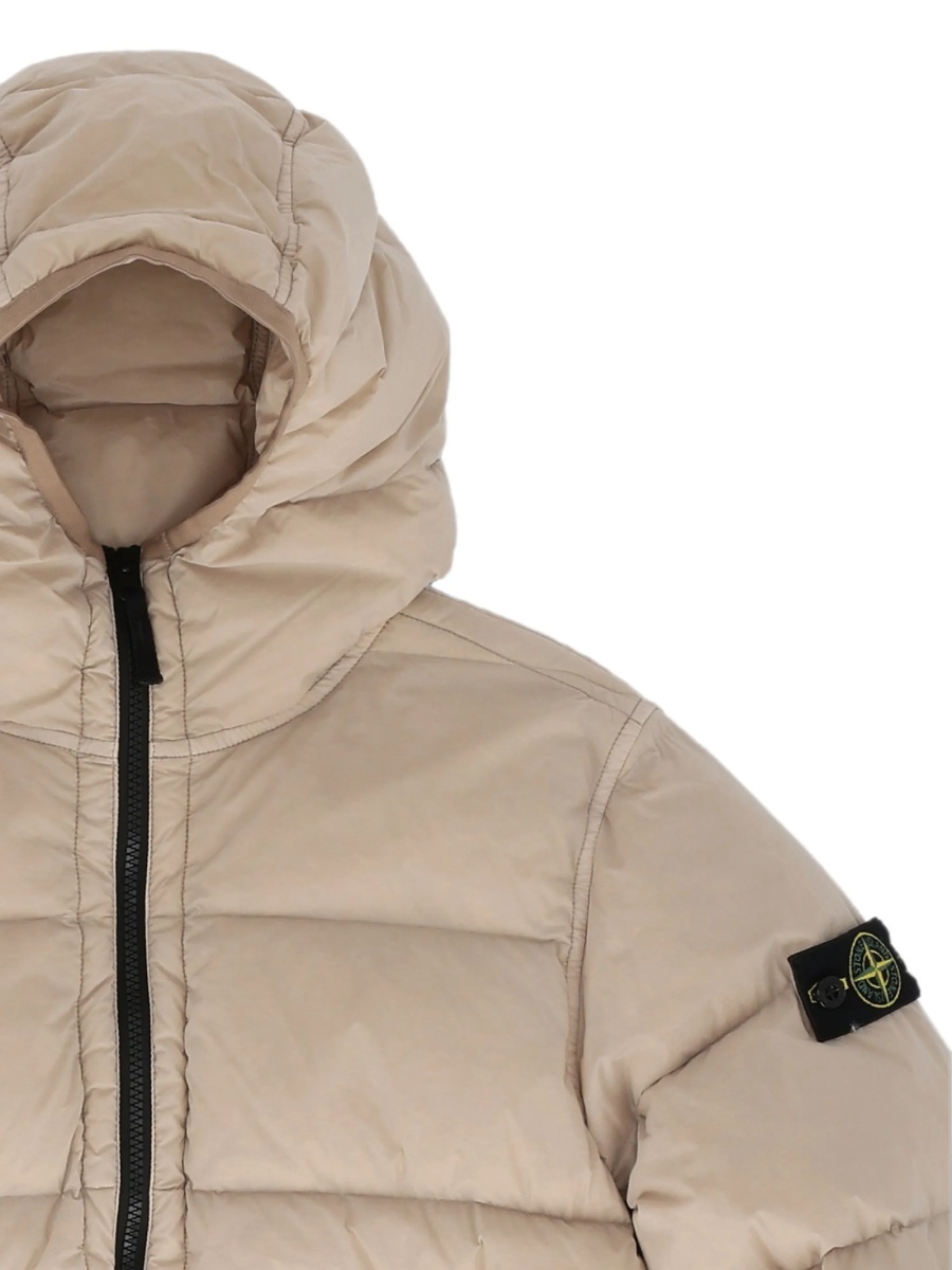 Geaca de iarna Stone Island neutra din elastan si poliamida - Img 3