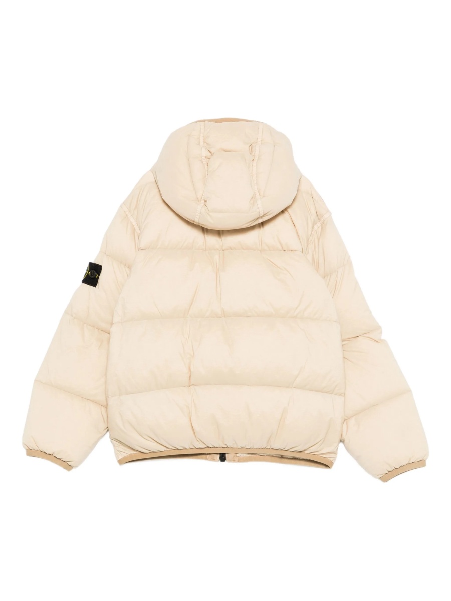 Geaca de iarna Stone Island neutra din poliamida si elastan - Img 2