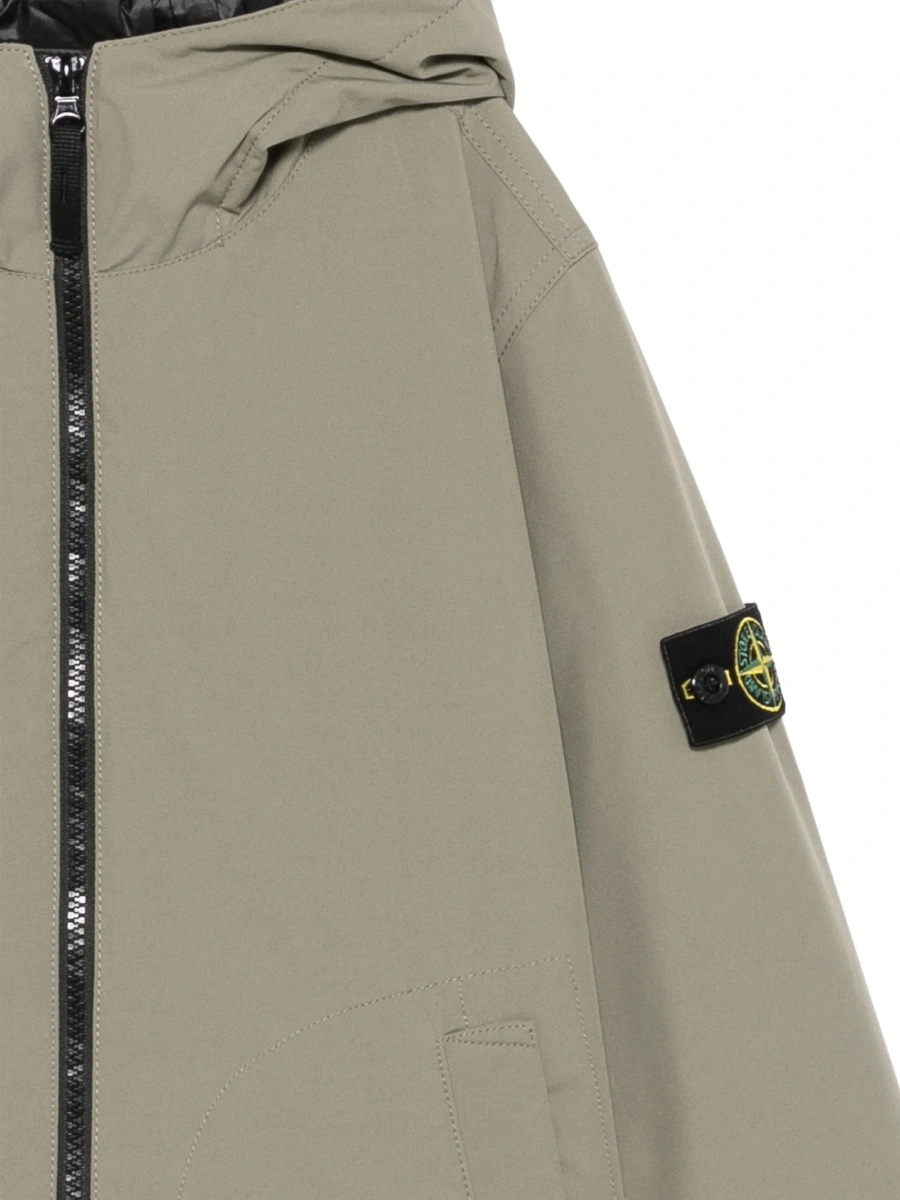 Geaca de iarna Stone Island neutra din polyester si elastan - Img 3
