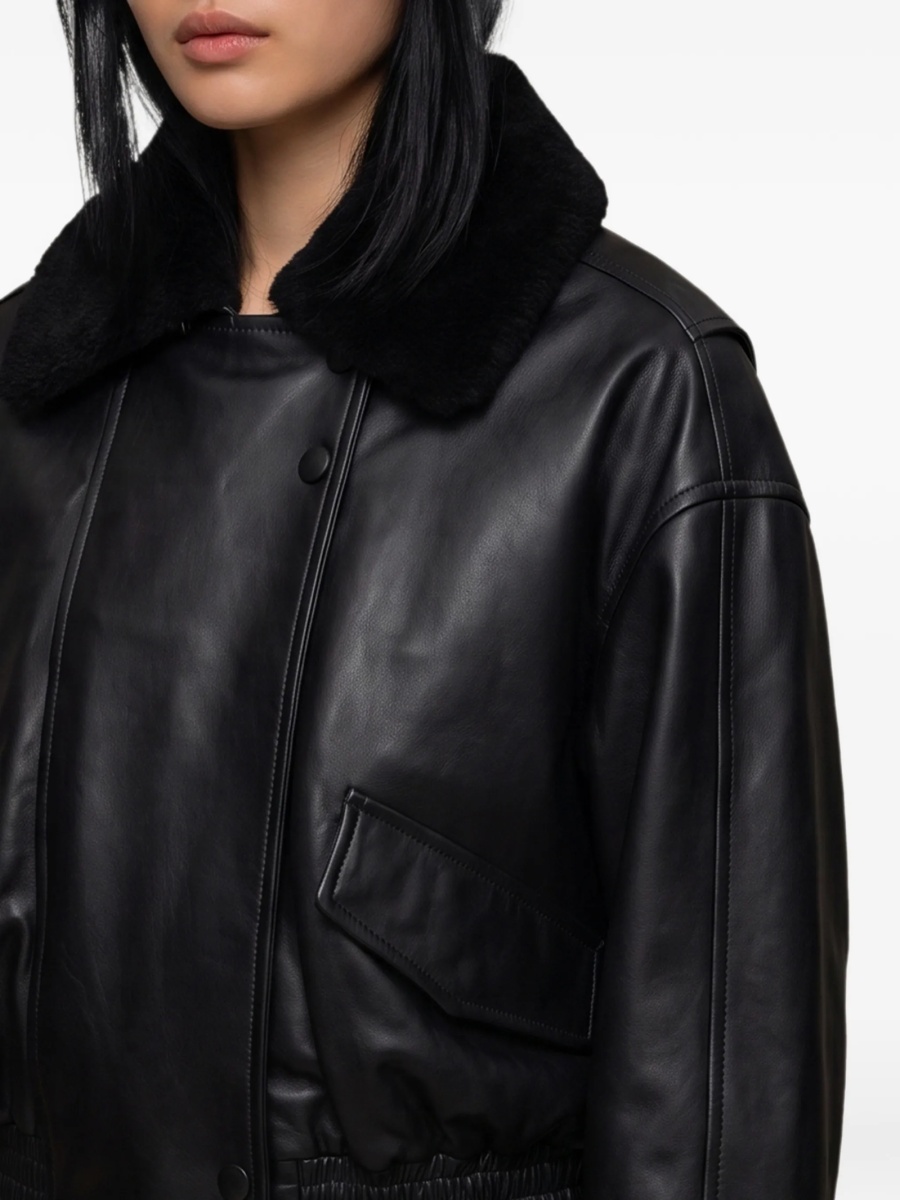 Geaca de piele IVY OAK neagra - Img 3