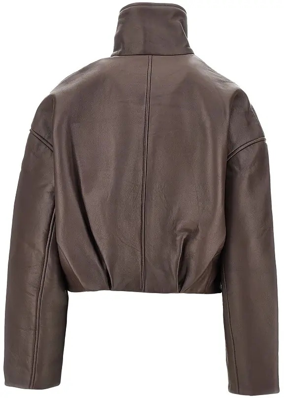 Geaca de Piele Leather Boxy jacket - Img 3