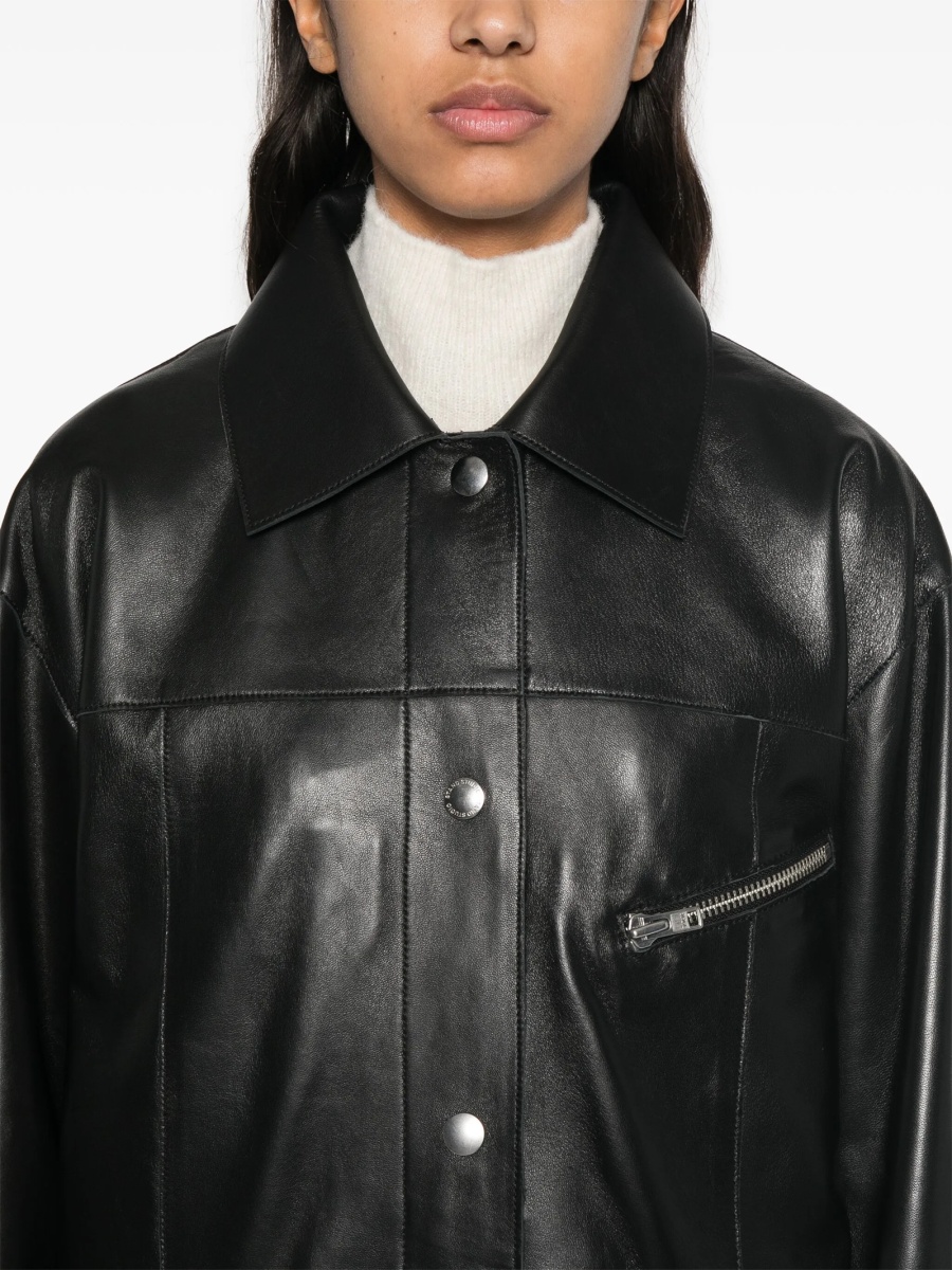 Geaca de piele STAND STUDIO neagra - Img 5
