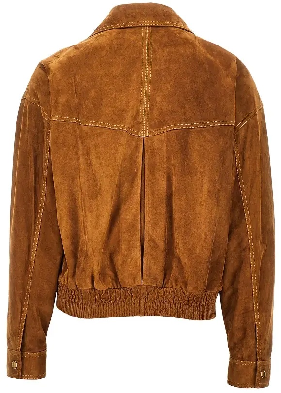 Geaca de Piele Suede leather jacket - Img 3