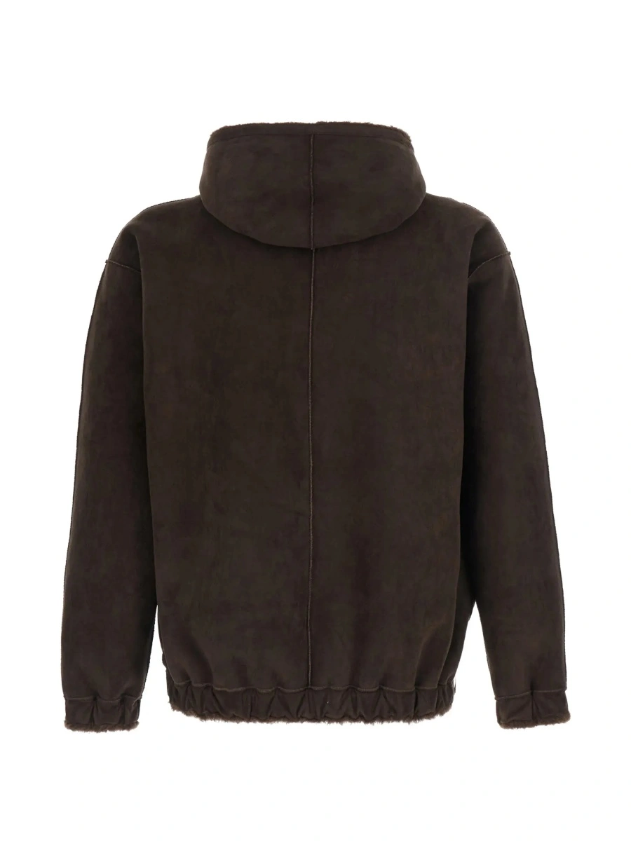 Geaca de piele VALENTINI 1972 maro din piele si shearling - Img 5