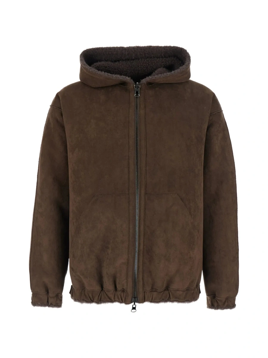 Geaca de piele VALENTINI 1972 maro din piele si shearling - Img 8