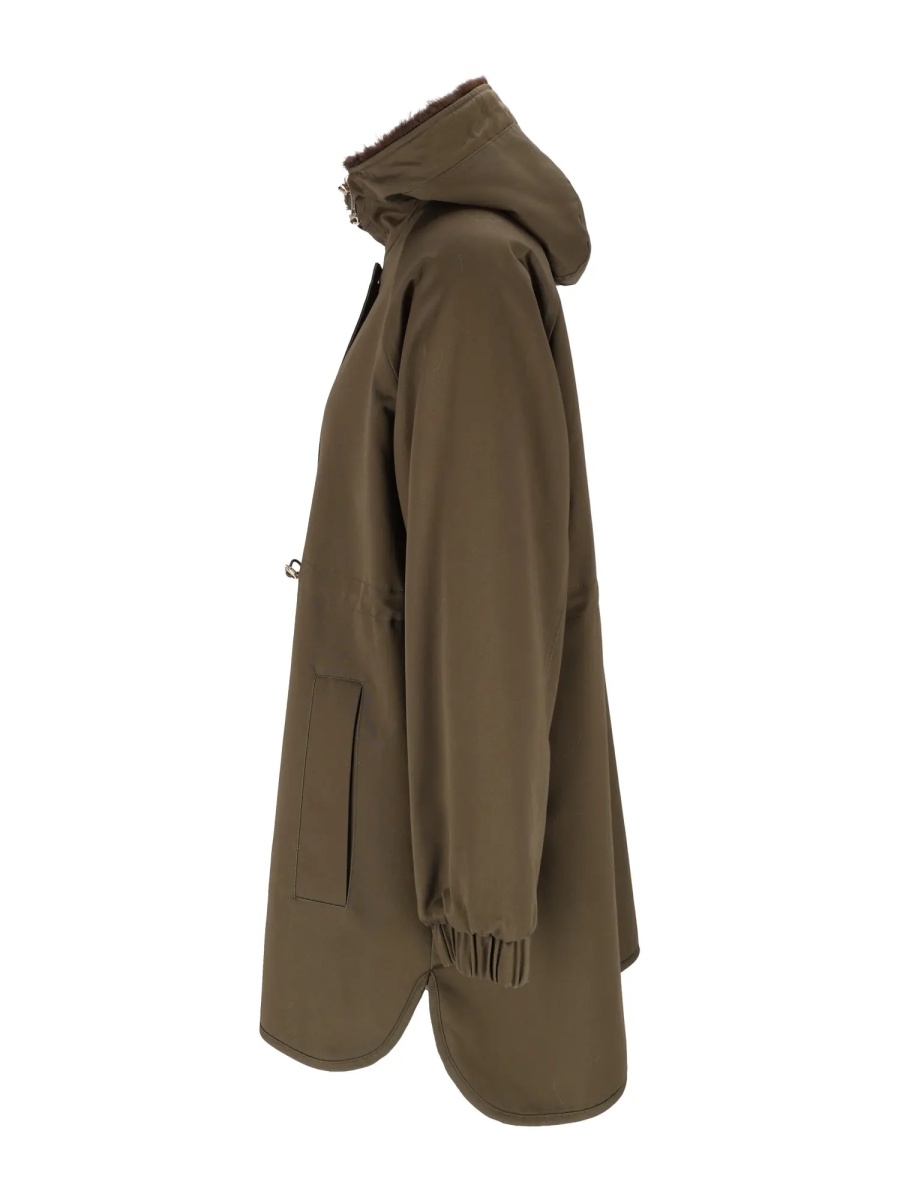 Geaca de Piele WOMAN FABRIC &amp; FAKE FUR JACKET - Img 2