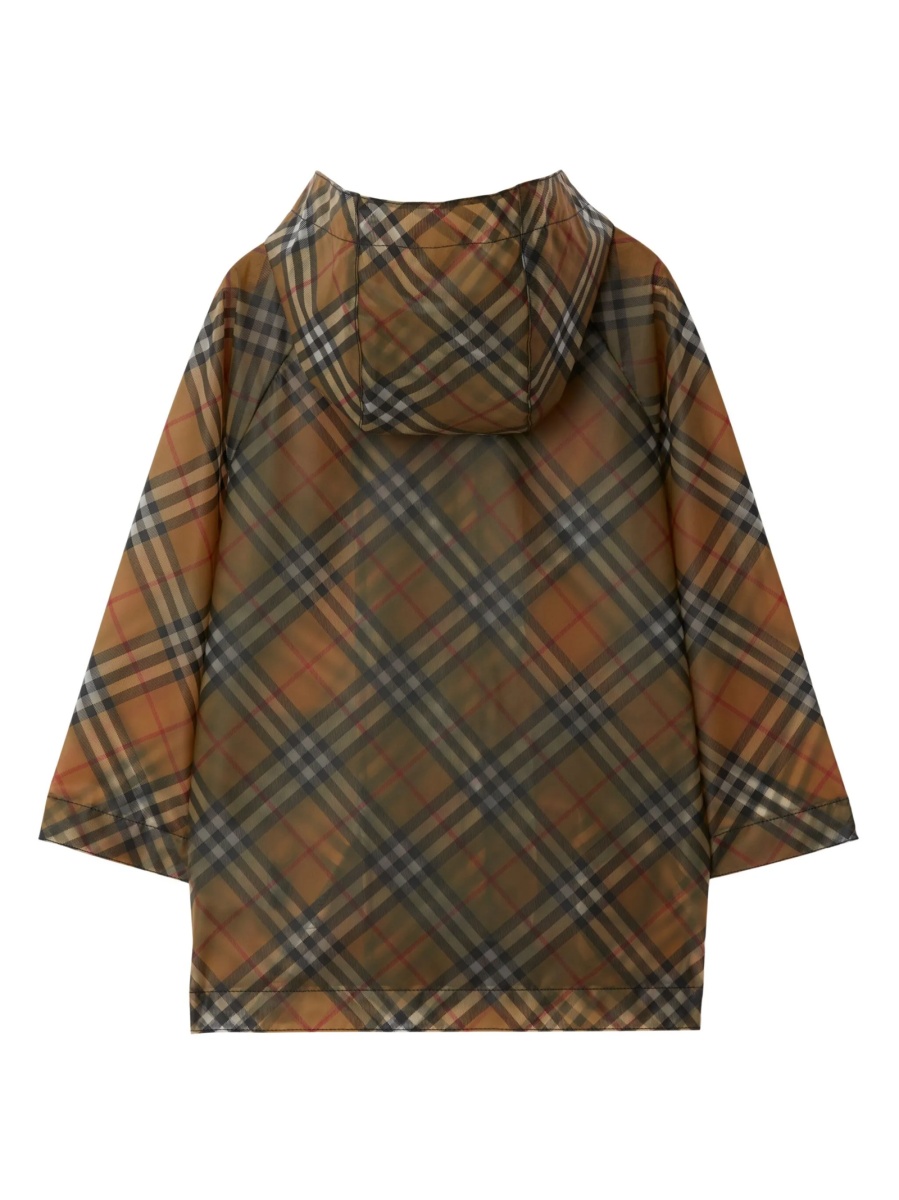 Geaca de ploaie Burberry maro din poliuretan - Img 2