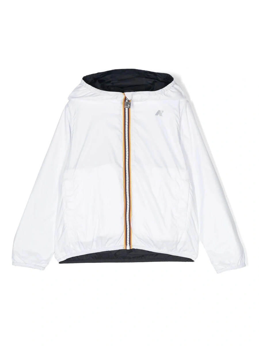 Geaca de ploaie K-WAY KIDS albastra din nylon - Img 3