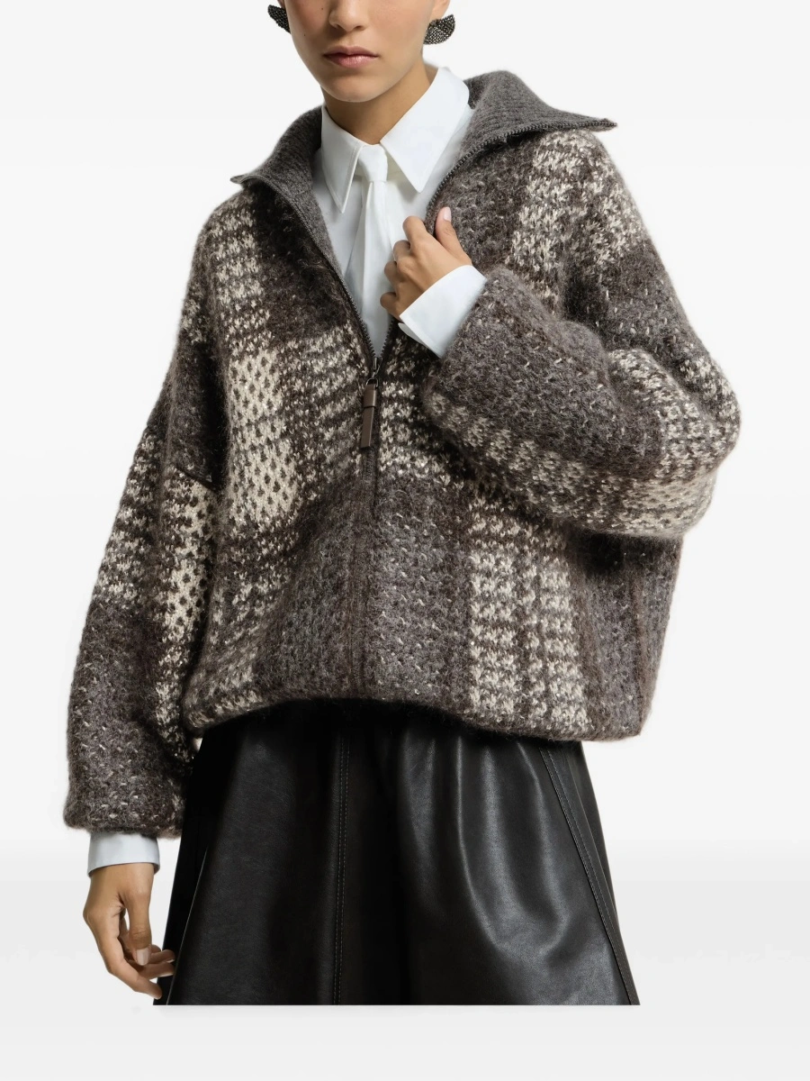 Geaca Oversize Brunello Cucinelli gri - Img 4