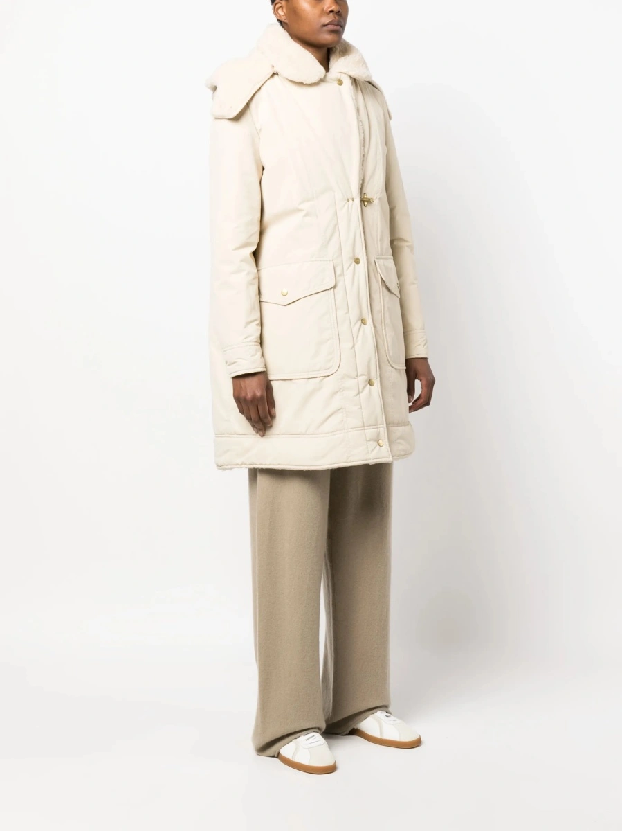 Geaca Parka Fay neutra din polyester si bumbac - Img 3