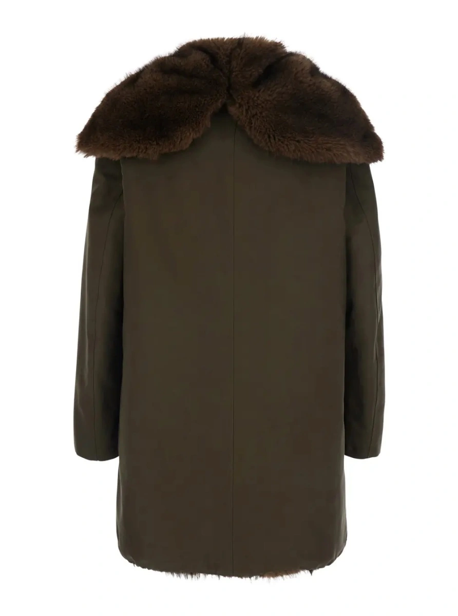 Geaca parka VALENTINI 1972 verde din bumbac - Img 2