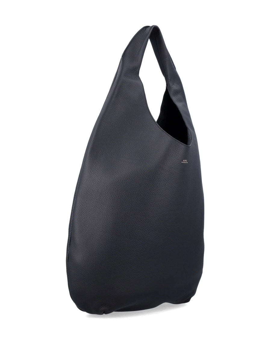 Geanta de mana A.P.C. neagra din piele - Img 3