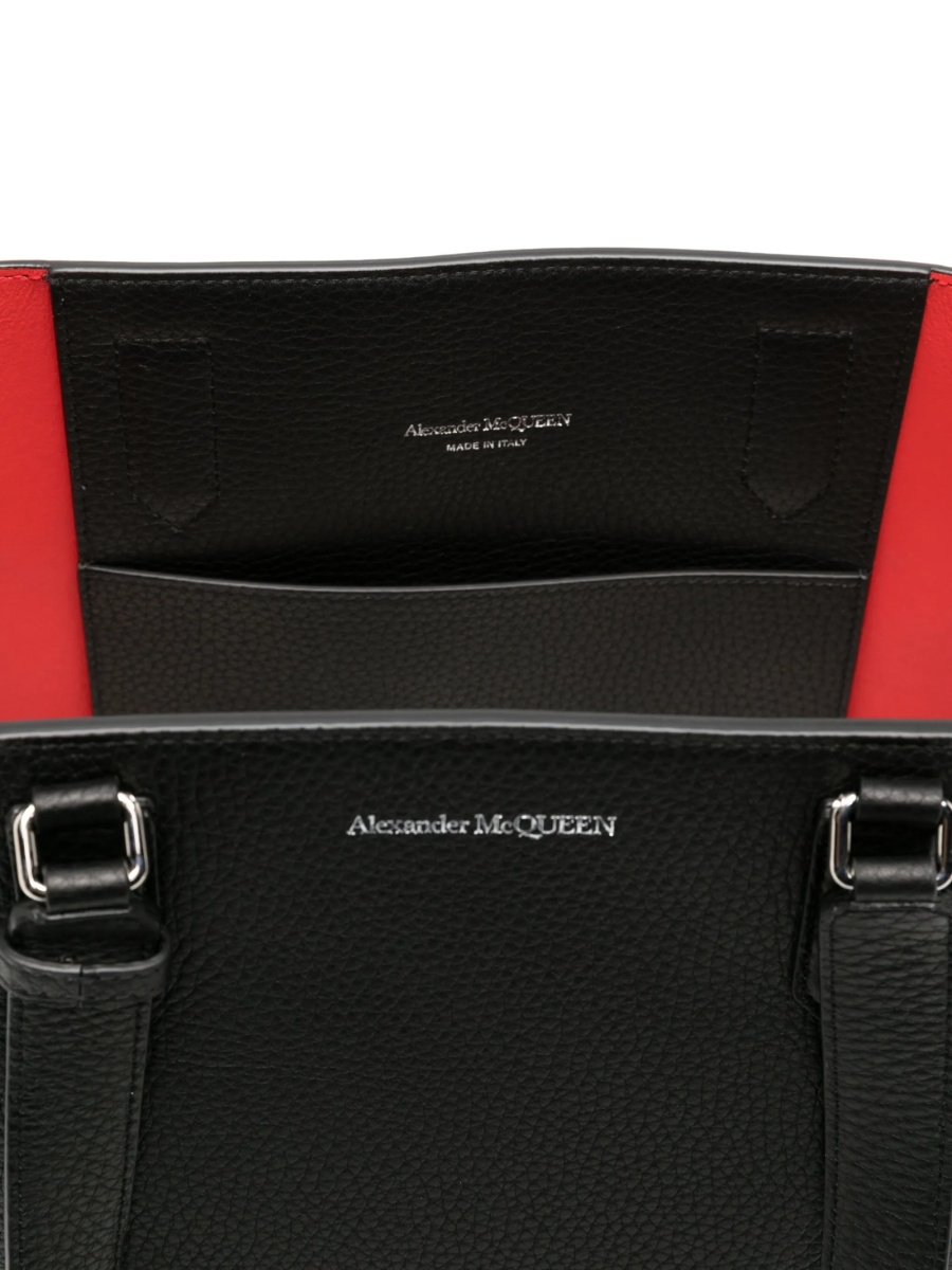 Geanta de mana Alexander McQueen neagra din piele - Img 5