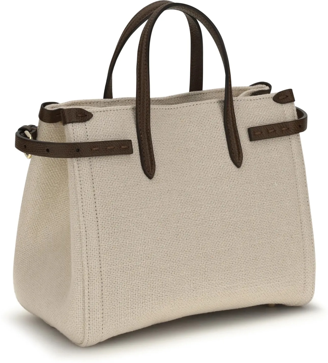 Geanta de mana Antibes Mini Handbag in embroidered linen - Img 3