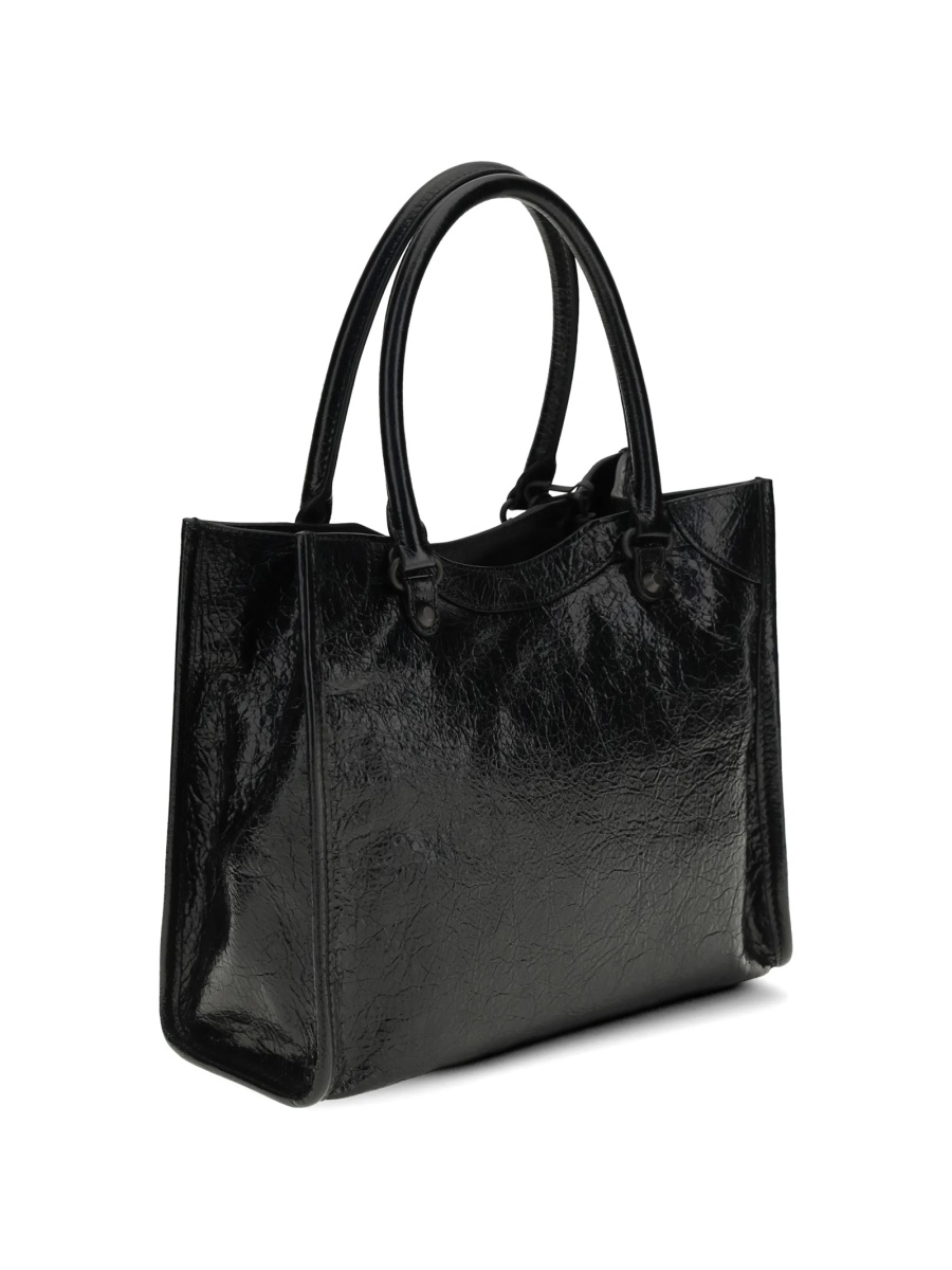 Geanta de mana Balenciaga neagra din piele - Img 3