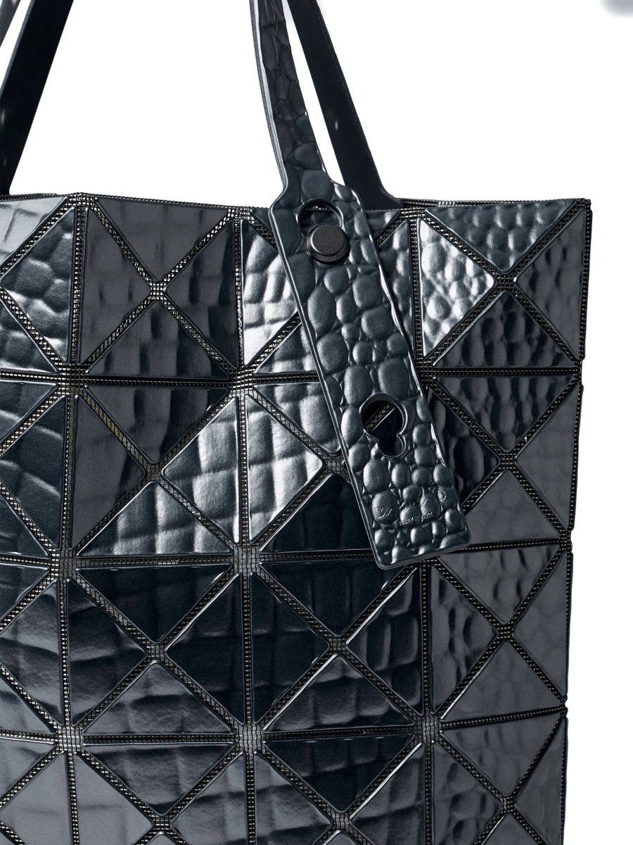 Geanta de mana BAO BAO ISSEY MIYAKE gri din piele eco si polyester - Img 4