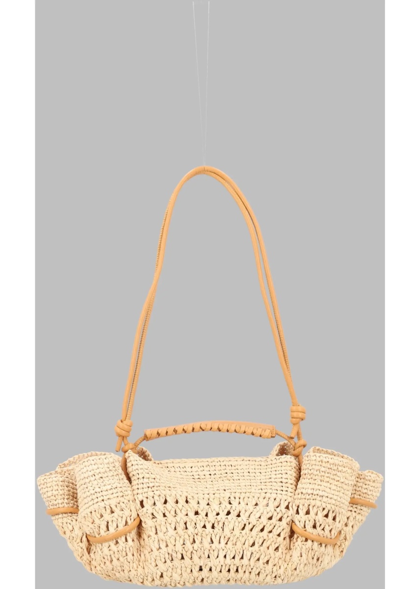Geanta de mana Borsa "Arta" Mini In Rafia Crochet - Img 2