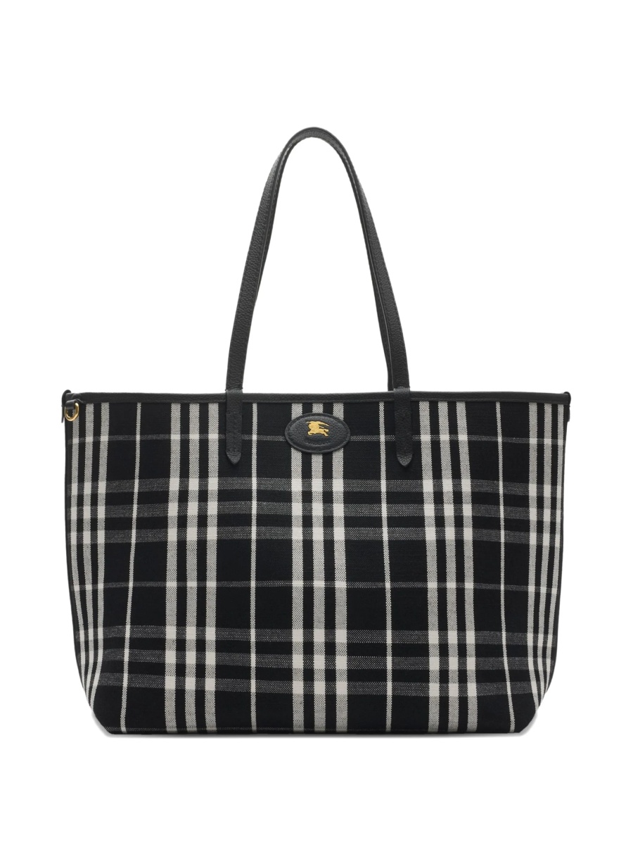 Geanta de mana Burberry neagra din piele - Img 2