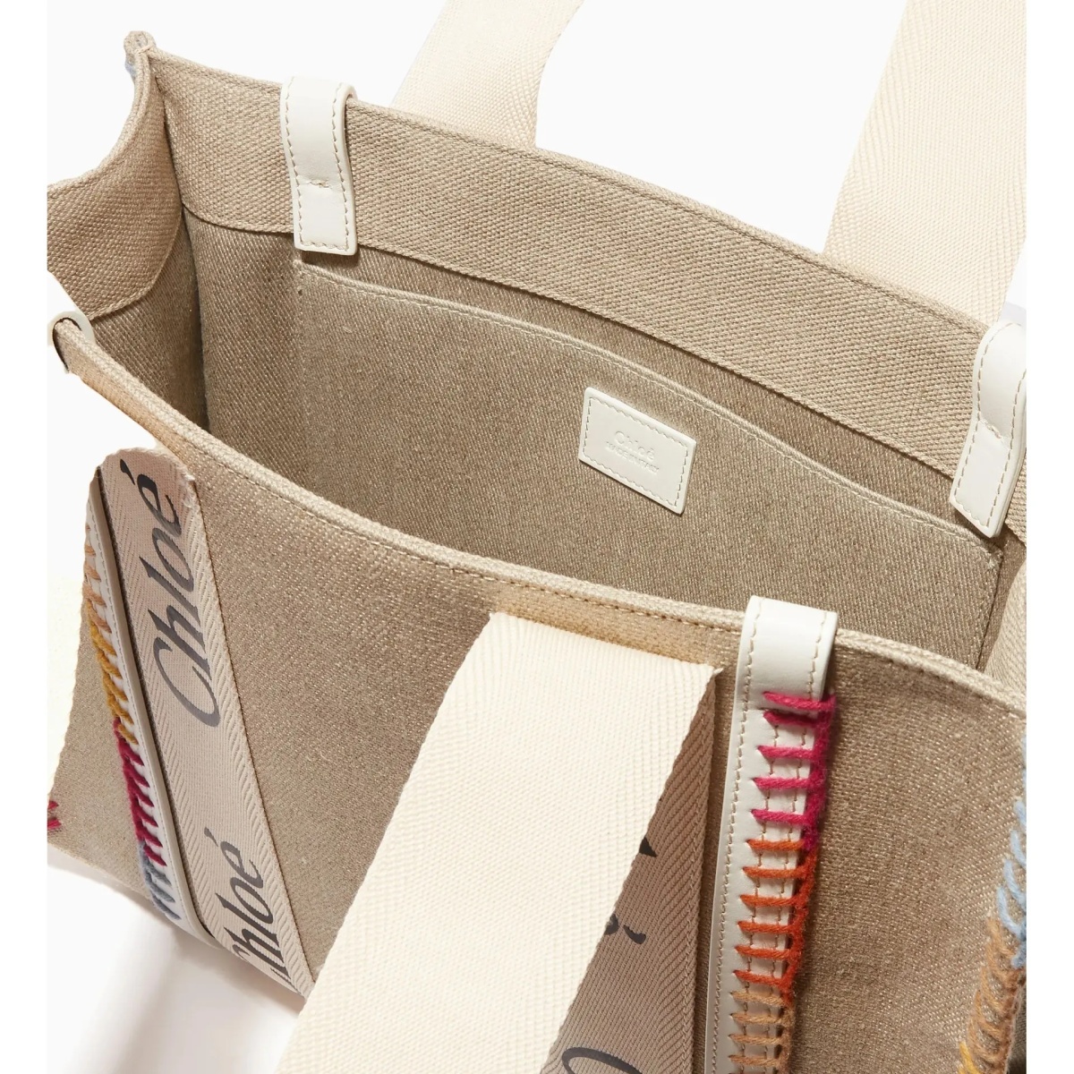 Geanta de mana Chloé Woody Medium Tote Bag - Img 3