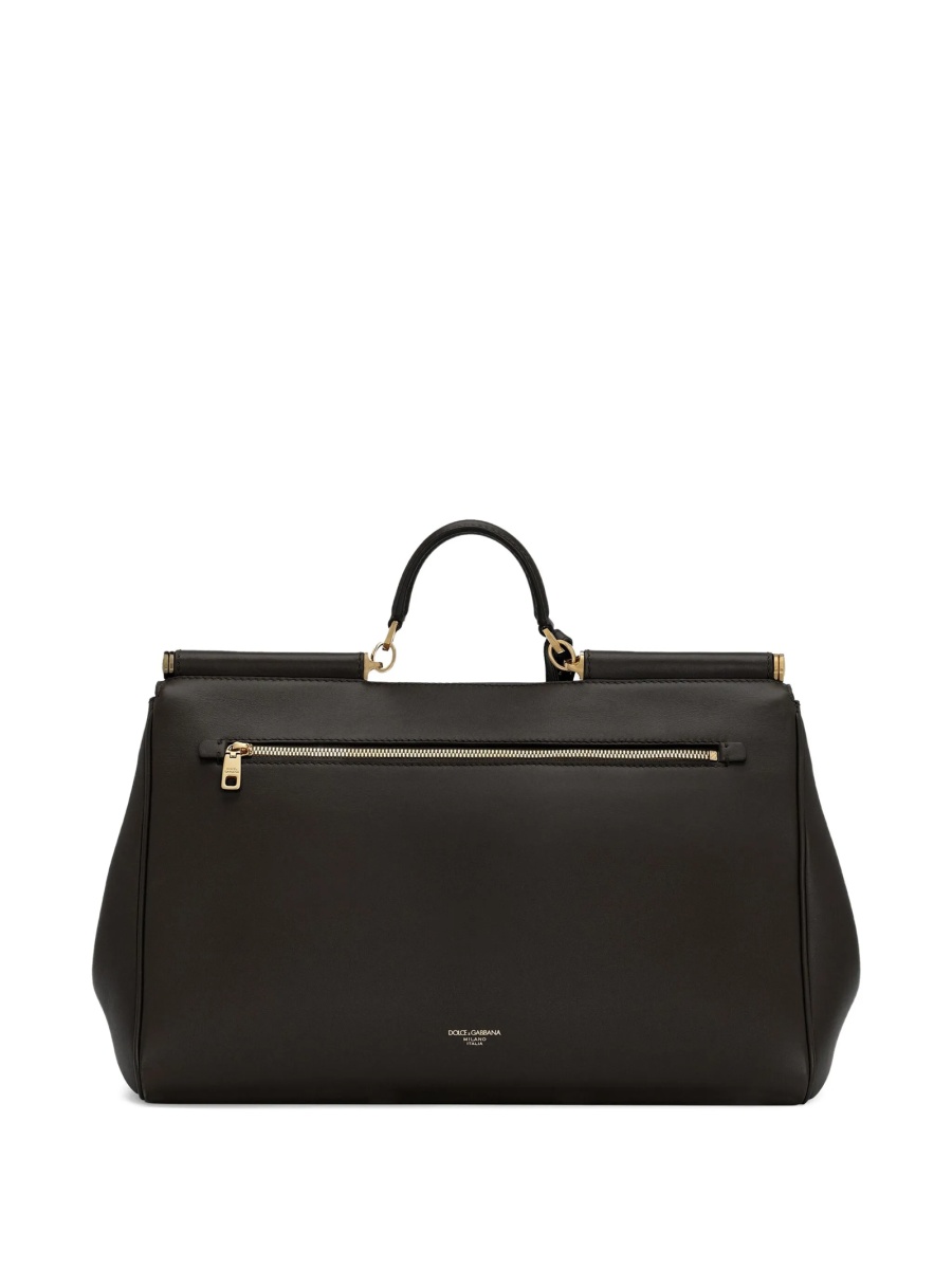 Geanta de mana Dolce &amp; Gabbana neagra din pvc si piele - Img 2