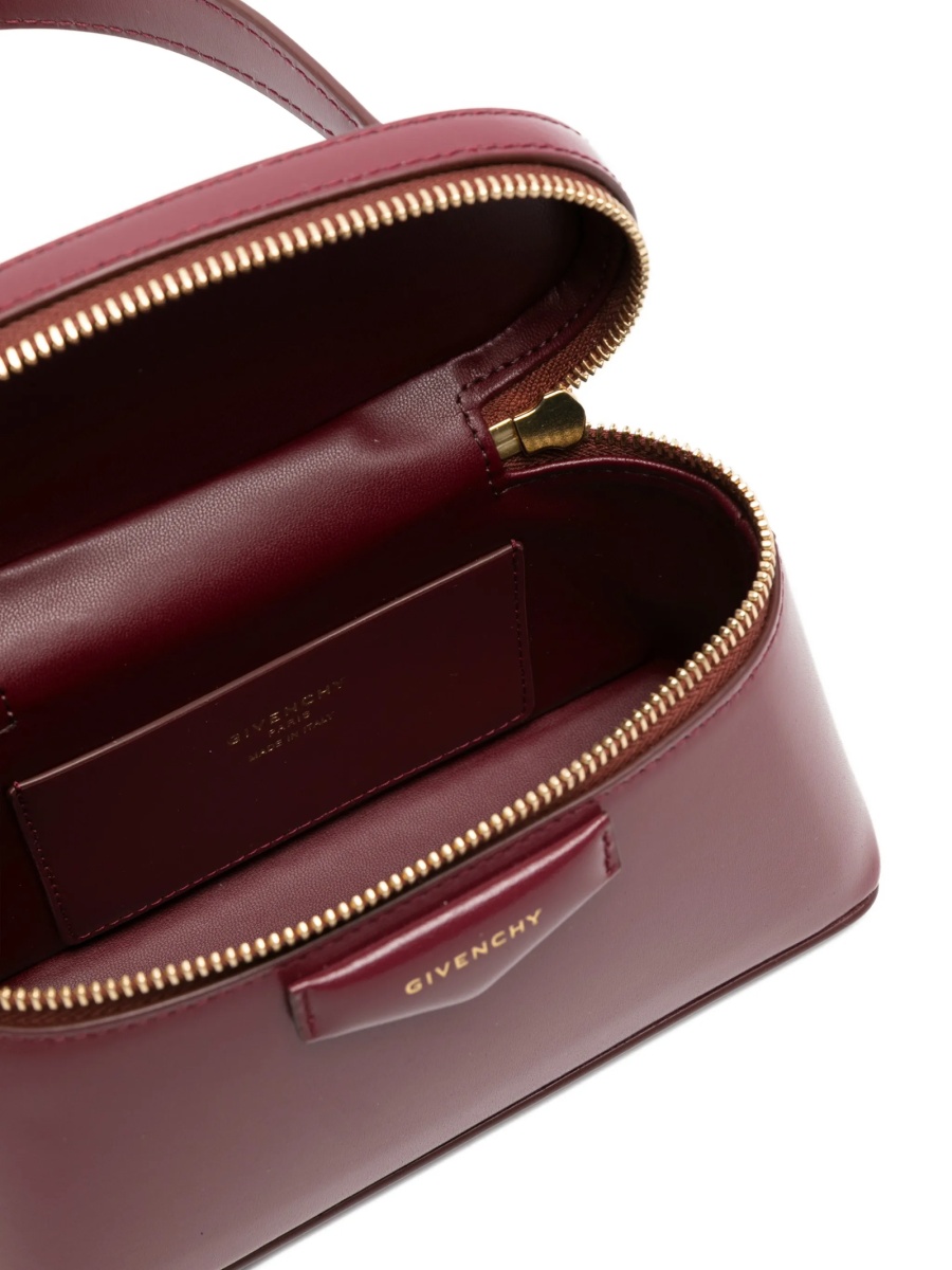 Geanta de mana Givenchy antigona rosie din piele - Img 5