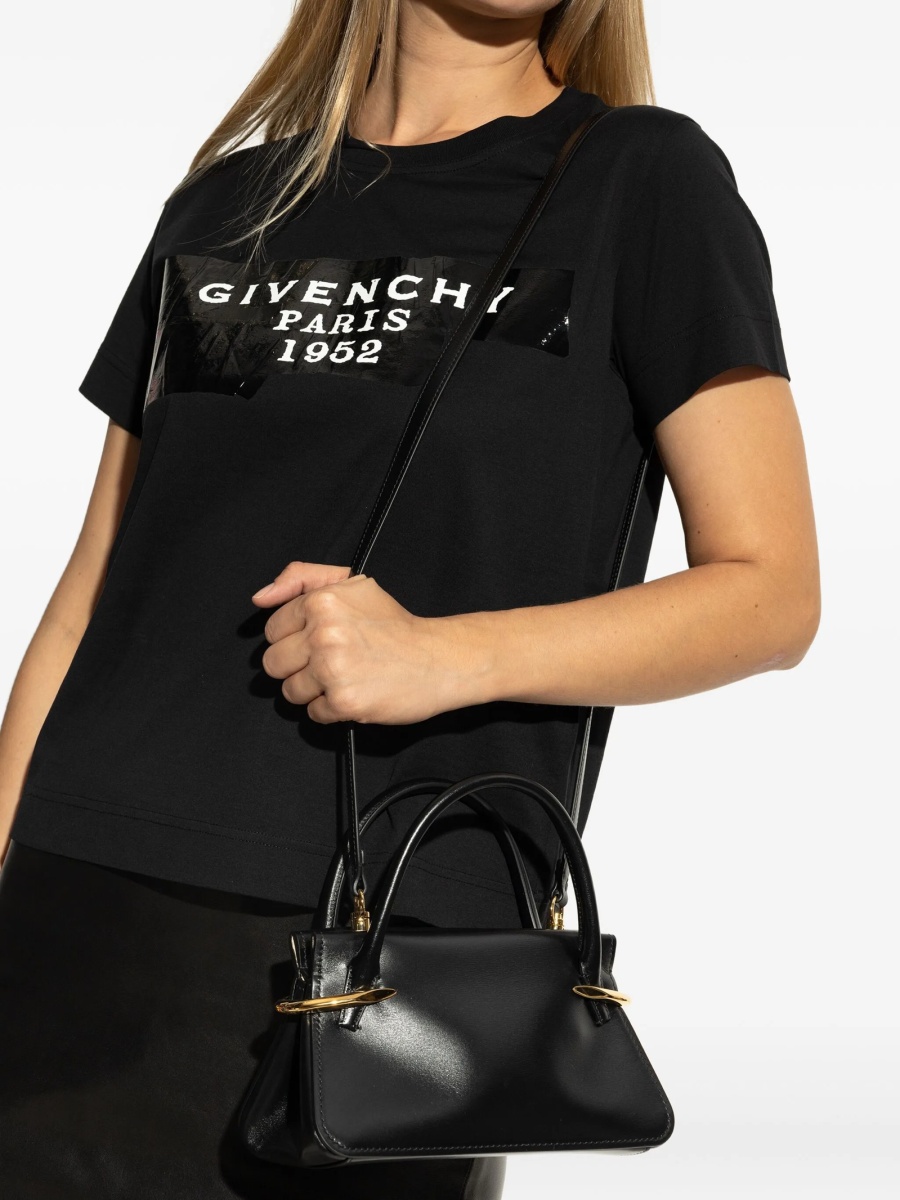 Geanta de mana Givenchy neagra din piele - Img 2