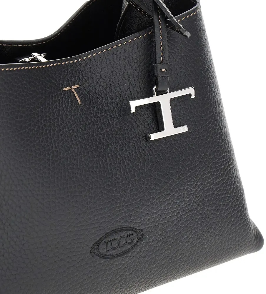 Geanta de mana Grain leather micro shopping bag - Img 4