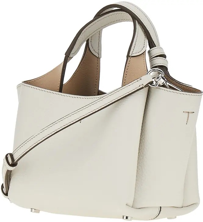 Geanta de mana Grained leather mini shopping bag - Img 2
