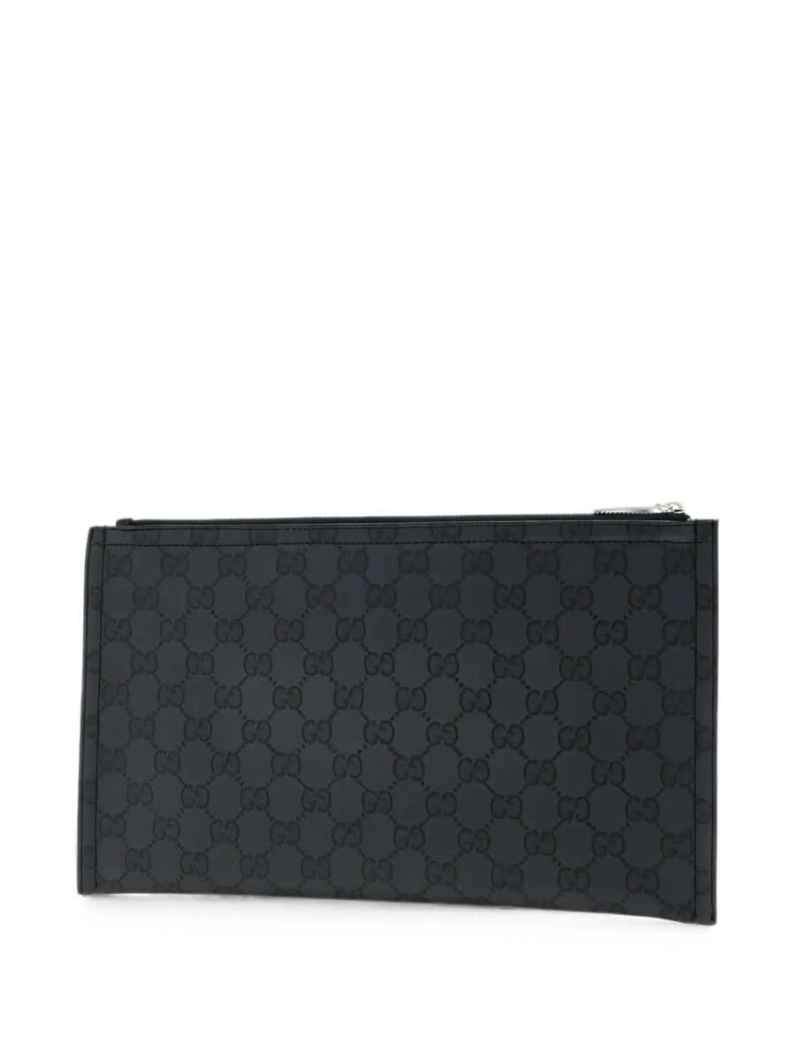 Geanta de mana Gucci neagra din material textil - Img 2