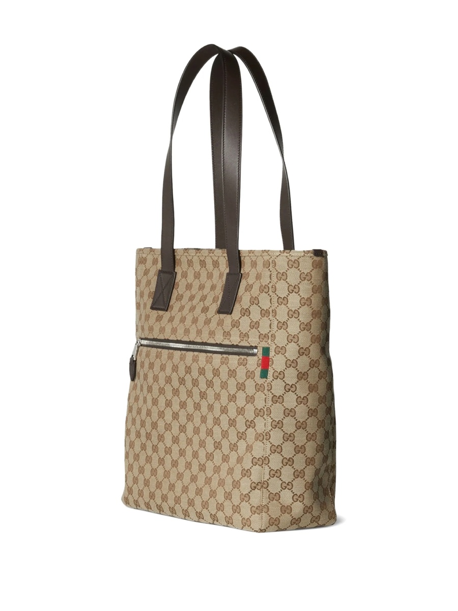 Geanta de mana Gucci neutra din bumbac si polyester - Img 3