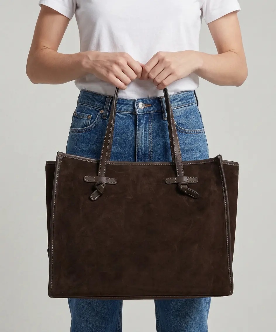 Geanta de mana Handbag in suede - Img 5