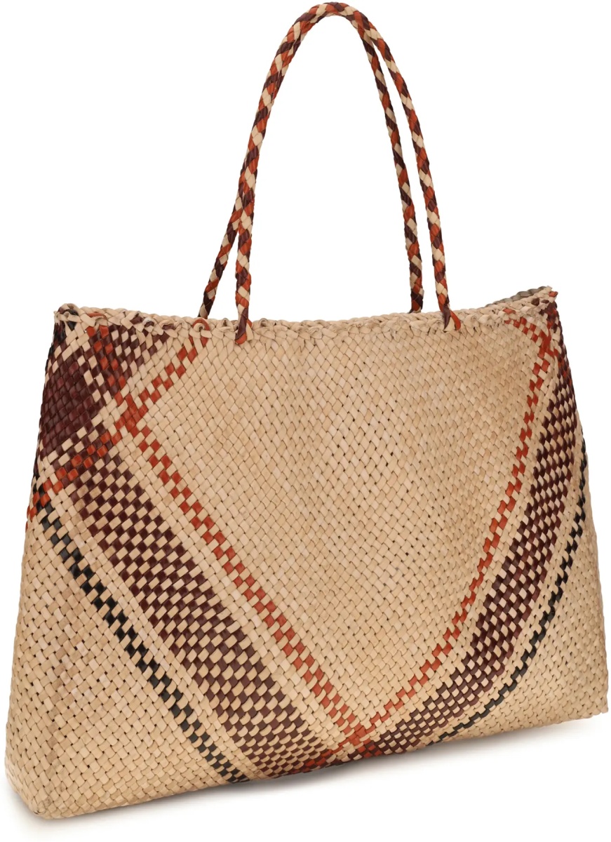Geanta de mana Handwoven leather Tote Bag - Img 2