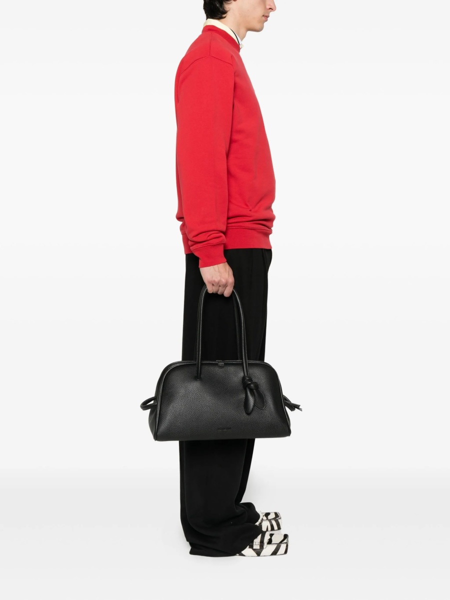 Geanta de mana JACQUEMUS neagra din piele - Img 2