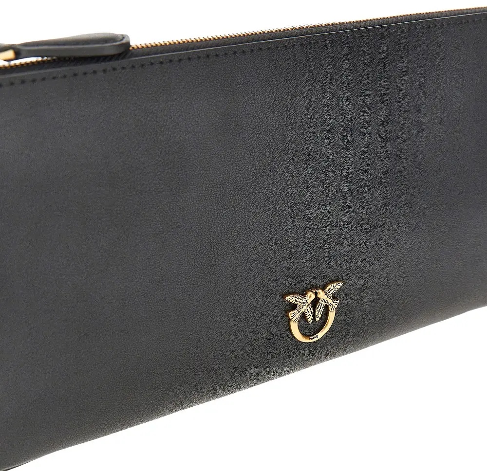 Geanta de mana Leather flat pouch with chain - Img 4