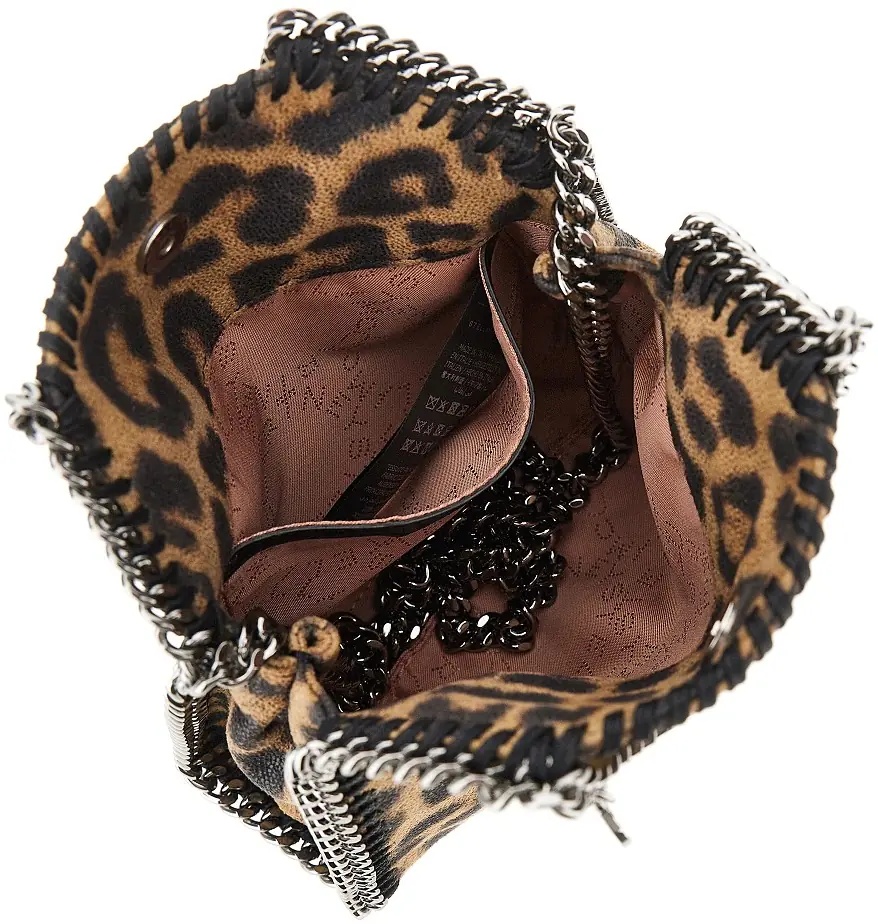 Geanta de mana Leopard-print 'Tiny Falabella' bag - Img 3