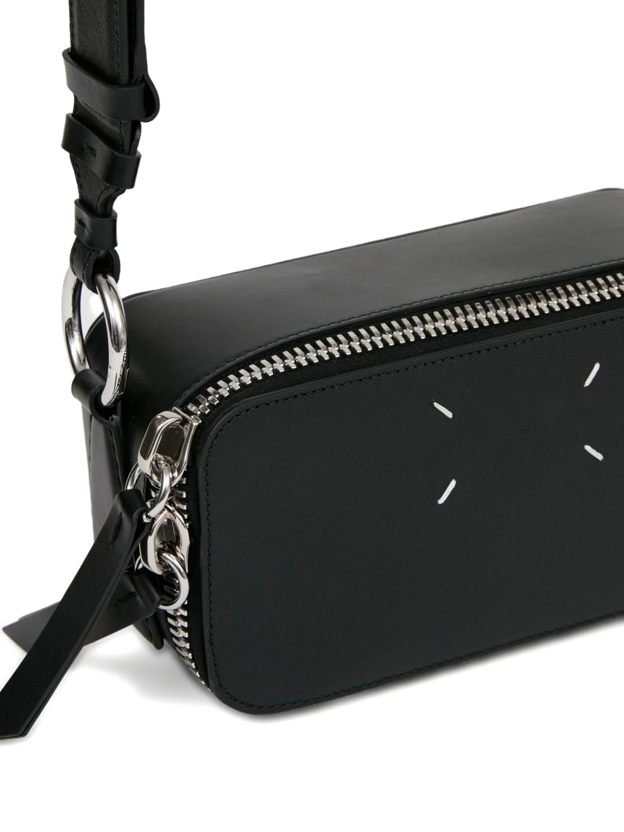 Geanta de mana Maison Margiela neagra din piele - Img 5
