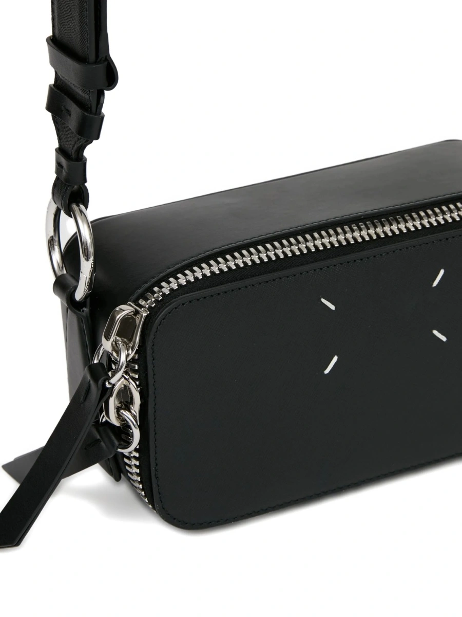 Geanta de mana Maison Margiela neagra din piele - Img 5