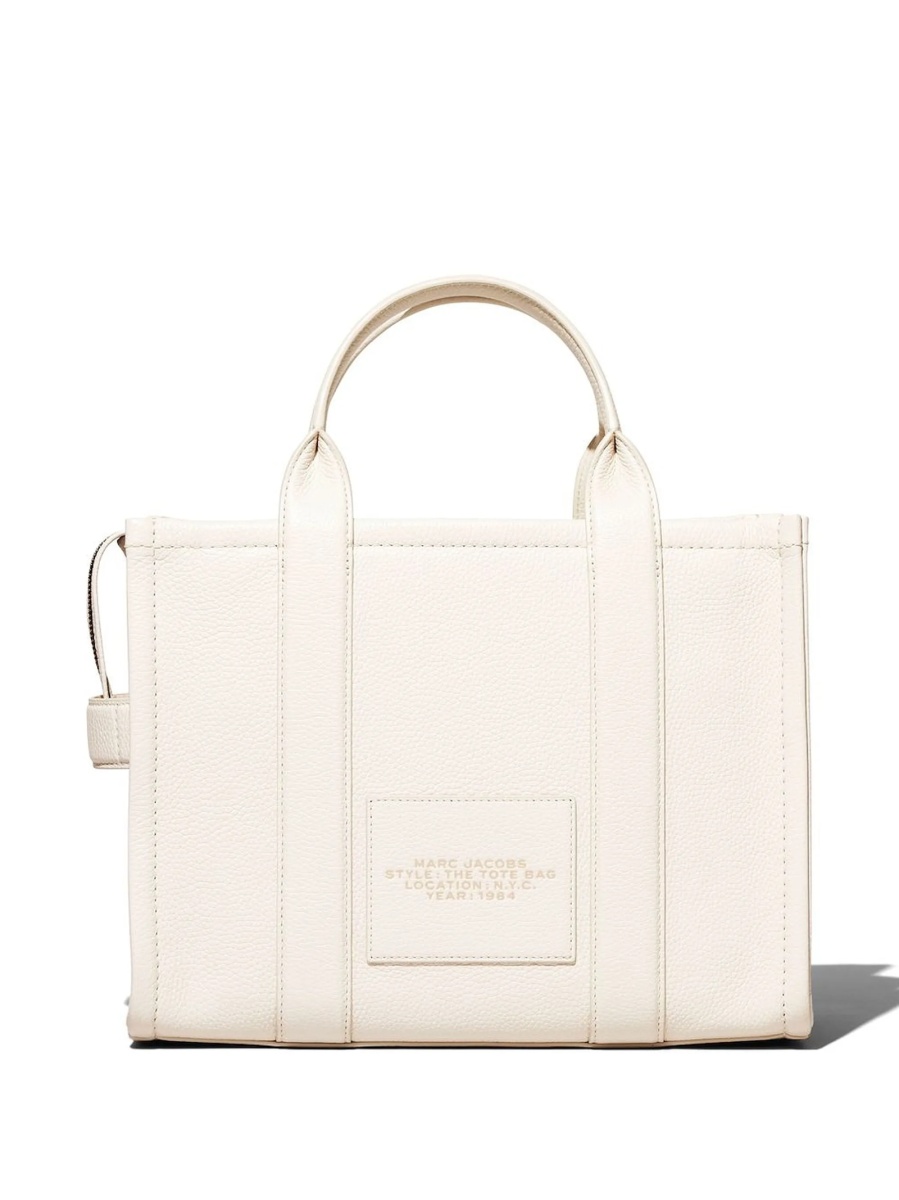 Geanta de mana Marc Jacobs alba din piele - Img 5