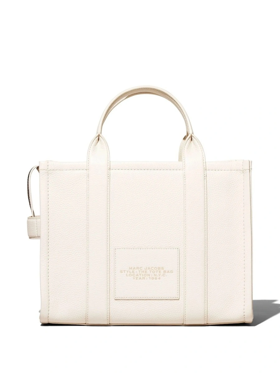 Geanta de mana Marc Jacobs alba din piele - Img 5