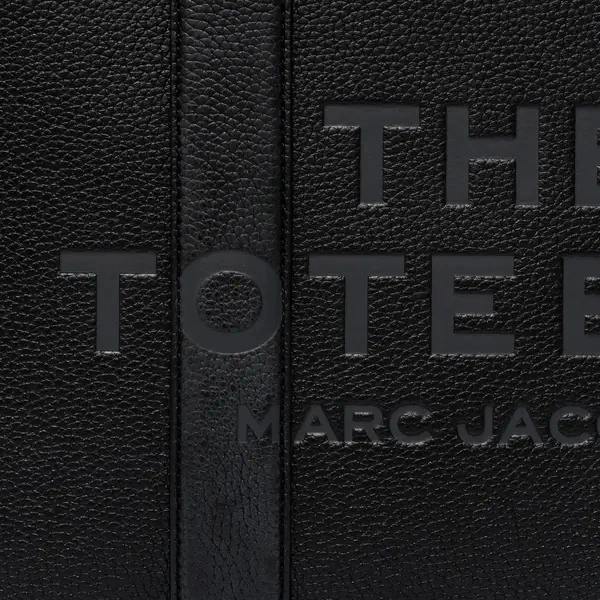 Geanta de mana Marc Jacobs neagra din piele 'The Leather Tote' - Img 4