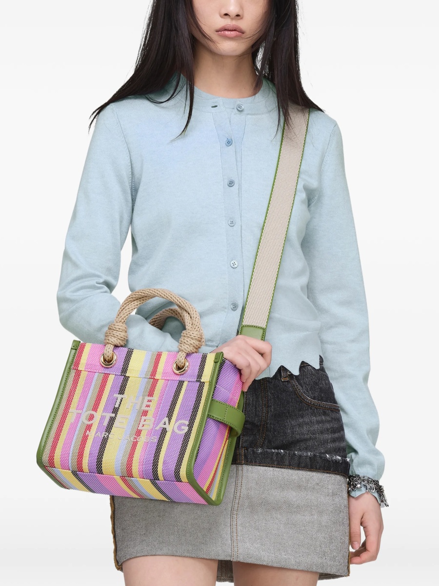 Geanta de mana Marc Jacobs verde din pvc si polyester - Img 2