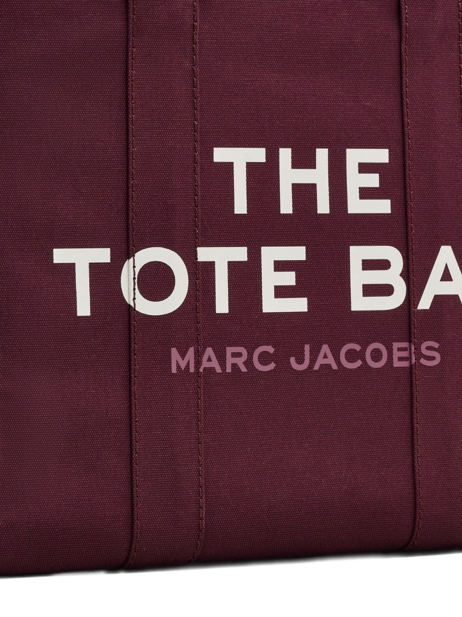 Geanta de mana Marc Jacobs violet din bumbac - Img 5