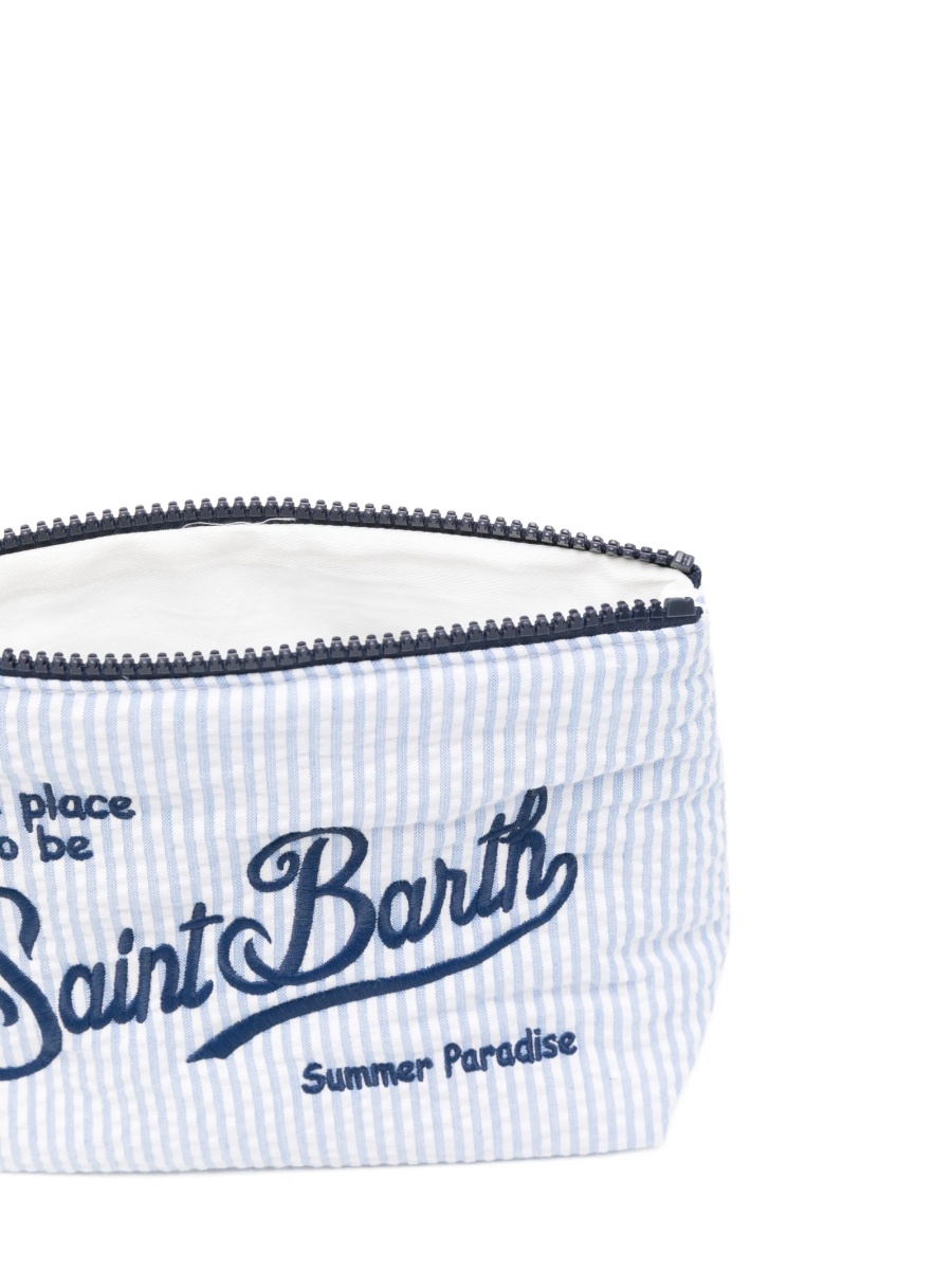 Geanta de mana Mc2 Saint Barth albastra din bumbac si polyester - Img 3