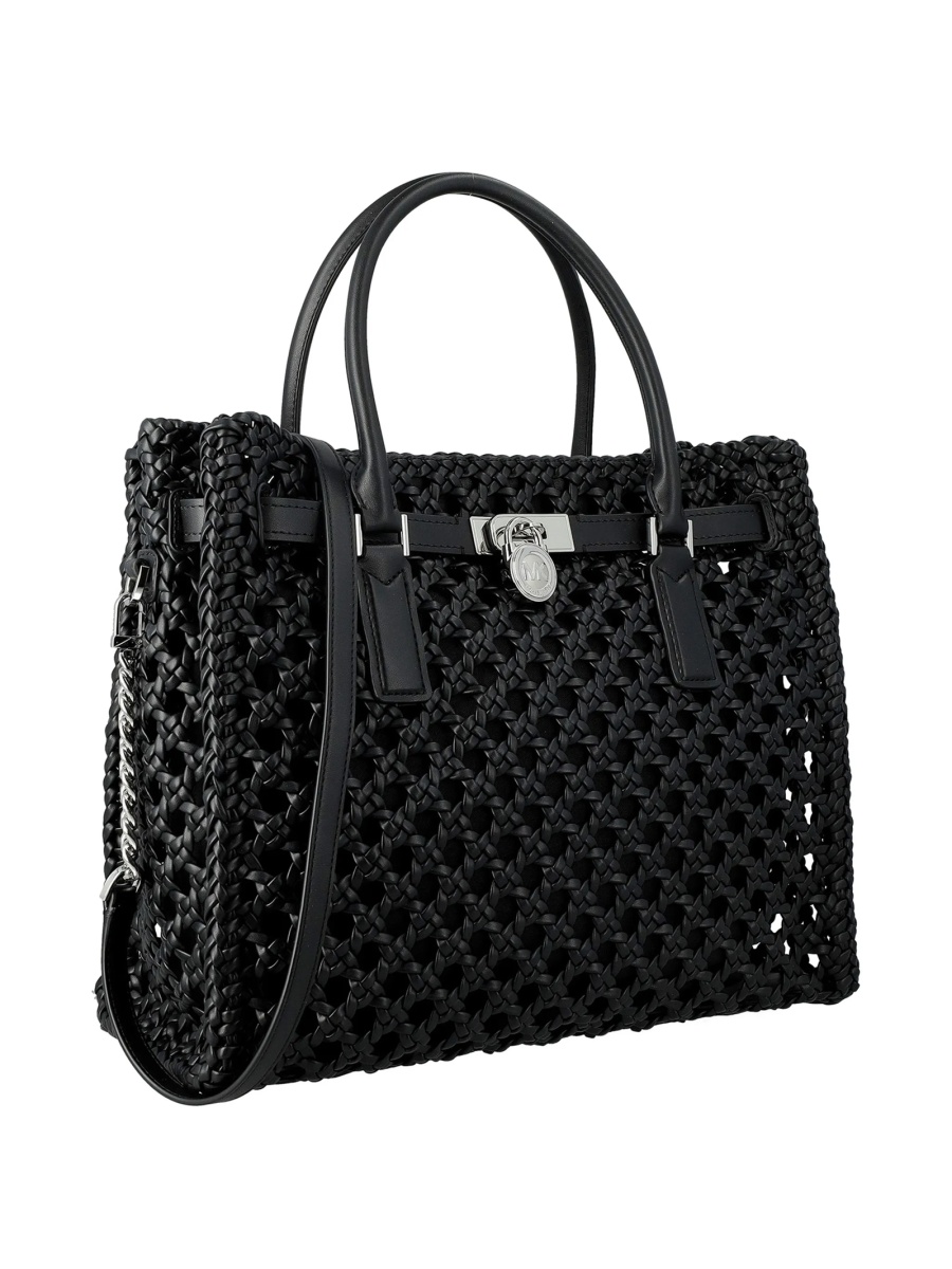 Geanta de mana Michael Kors neagra din poliuretan si polyester - Img 2